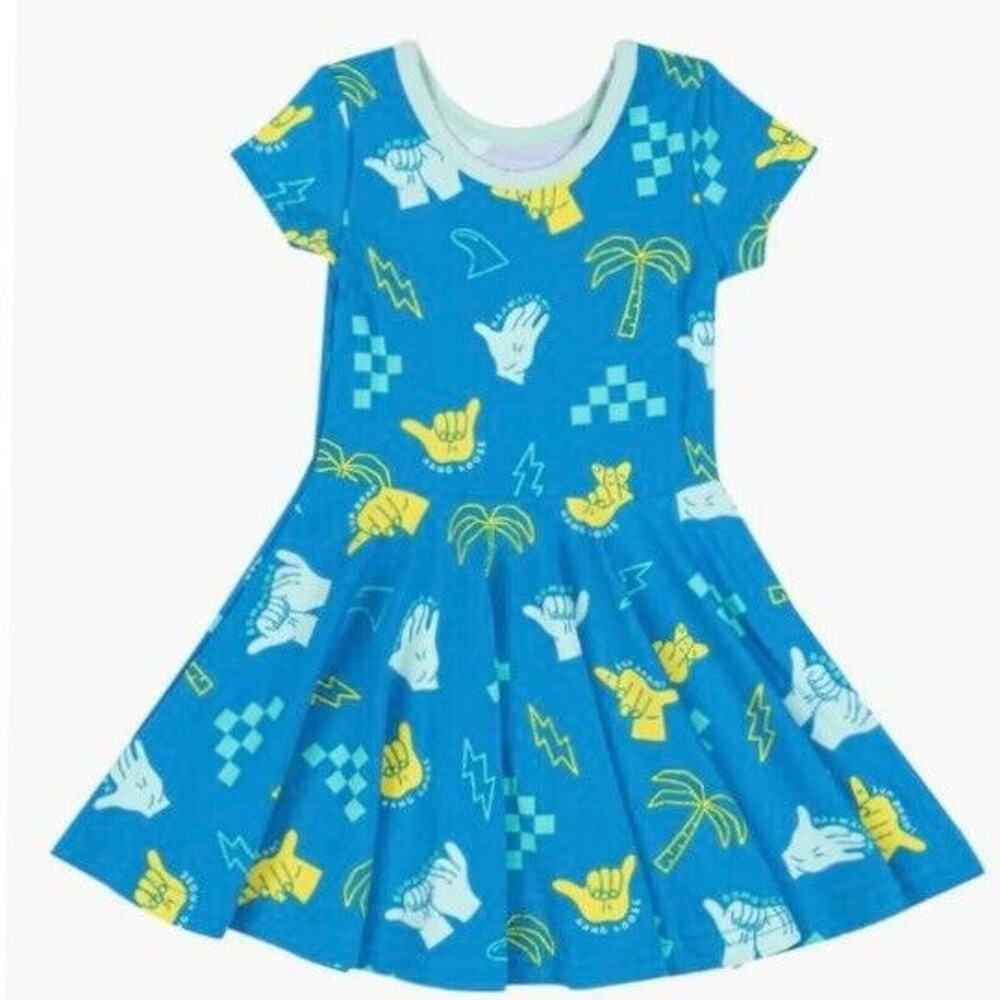 Brand New Coco Moon Hawaii Bamboo Shaka Dress Size 0-6 Months